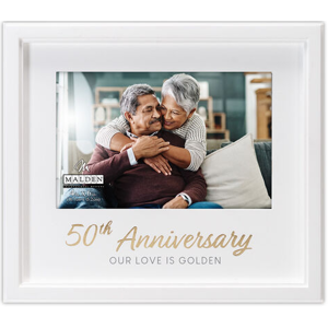 3637-46 50th Anniversary White 4x6