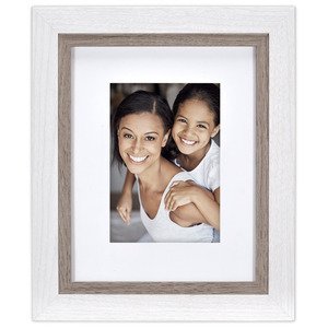 2434-80 White with Brown Inner 8x10/11x14