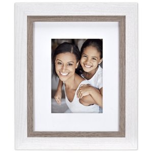 2434-57 White with Brown Inner 5x7/8x10