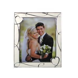 KC678 8x10 White Epoxy Heart Love