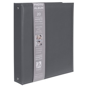 7144-99 3-Ring Slate Gray Magnetic Album