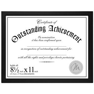 6416-81 Concepts Black Certificate 8.5 x 11