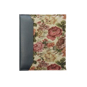 VTS-246 Tapestry Fabric Photo Album (Green Leather With Light Flower Pattern)