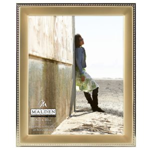 5295-80 Beaded Metals Matte Gold 8x10