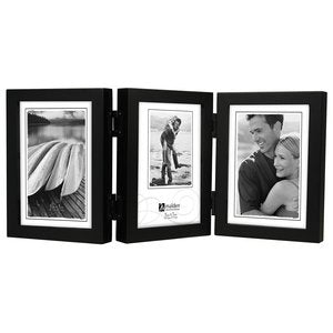 6416-57TV Concepts Black Triple Vertical Hinged 5x7