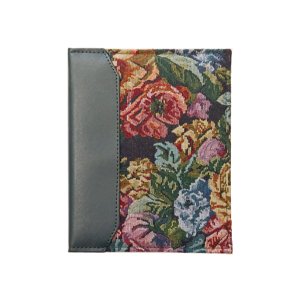 VTS-246 Tapestry Fabric Photo Album (Green Leather With Dark Flower Pattern)