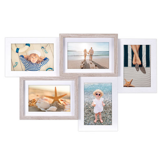 M 1174-50 White/Tan Collage