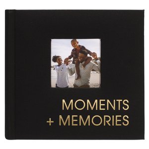 7137-16 Moments and Memories Black Fabric Album 1-UP 4x6