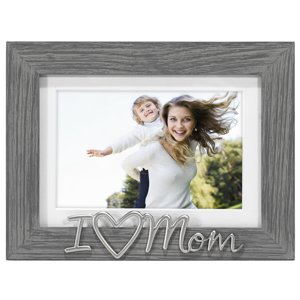 3338-46 - I Love Mom - Gray 4x6