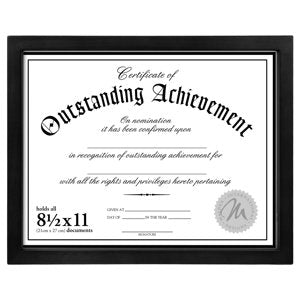 601-81 Diploma Frame Black 8.5x11