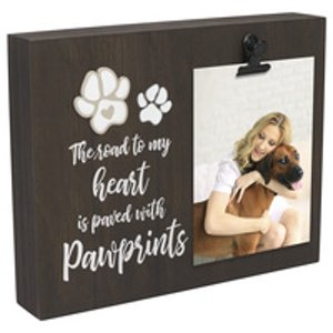 3392-46 Pawprints with Clip 4x6 Pet