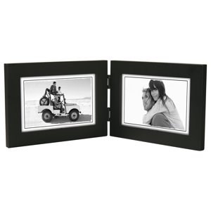 673-46DH Linear Black 4x6 Double Horizontal Hinged