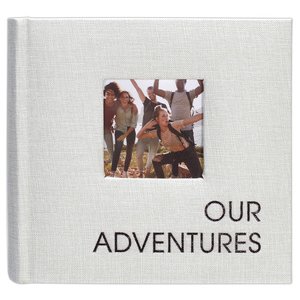 7139-16 Our Adventures Gray Fabric Album 4x6 1 UP