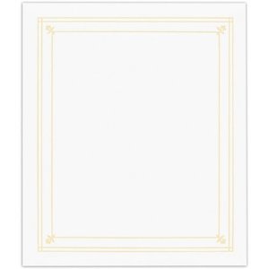 16-Pocket Refillable Photo Album 5x7/8x10 #PS-5781 (White)