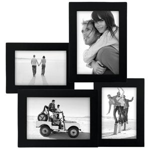 4268-40 Stepped Collage Black  4 Op. (2-3x5, 2-4x6)
