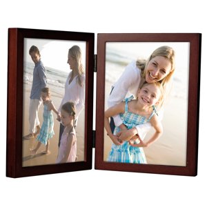 6418-57DV Concepts Dark Walnut 5x7 Double Vertical Hinged