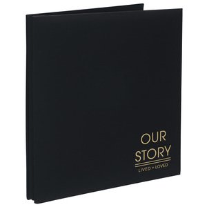 7135-56 Our Story Black Fabric Album 5-UP