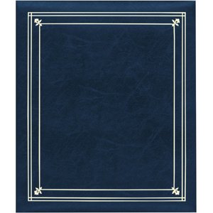 16-Pocket Refillable Photo Album 5x7/8x10 #PS-5781 (Navy Blue)