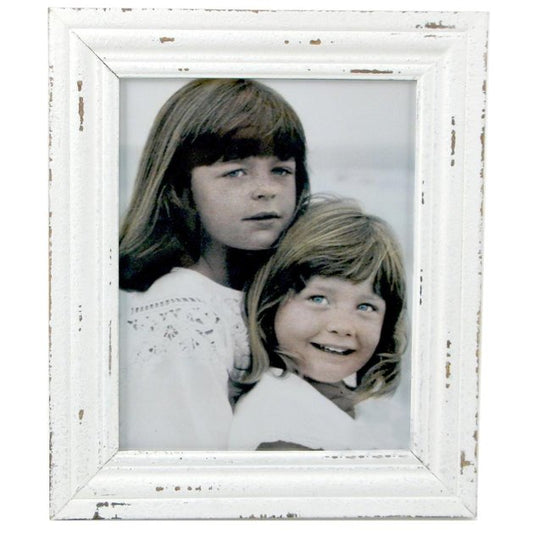S AHF7238 Distressed White 8x10