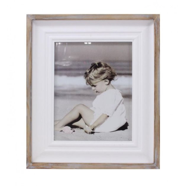 S AHF173 White 8x10 rustic border