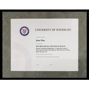 11x14 Black Metal Diploma
